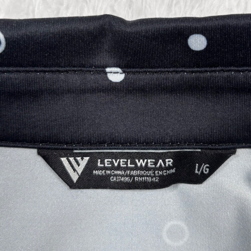 Sam Houston Bearkats Polo Men L Black Geometric Performance PGA Golf Management - Picture 6 of 11